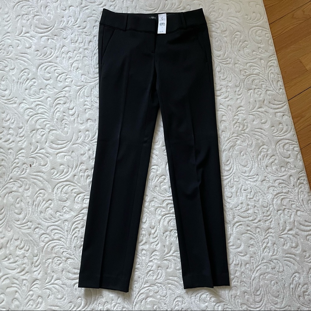 LOFT Zoe Straight Leg Black Trousers 2